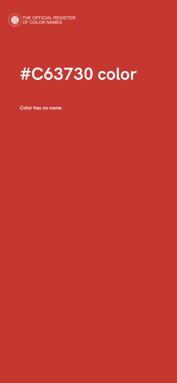 #C63730 color image