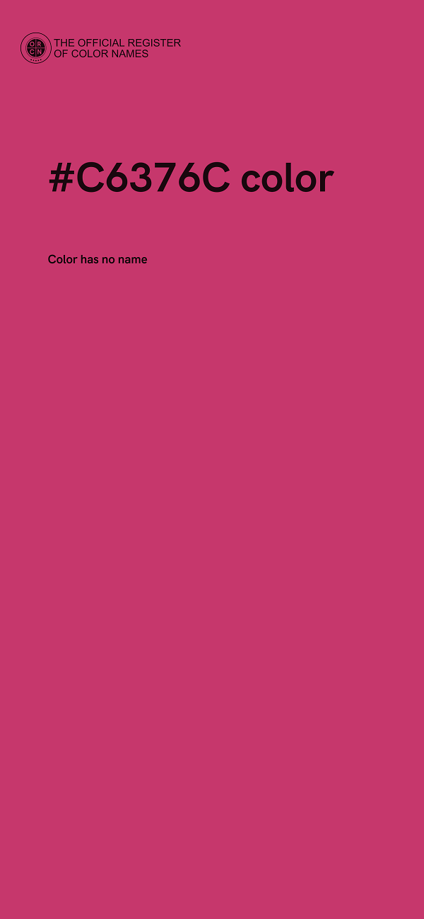 #C6376C color image