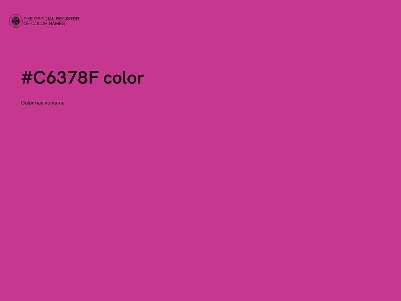 #C6378F color image