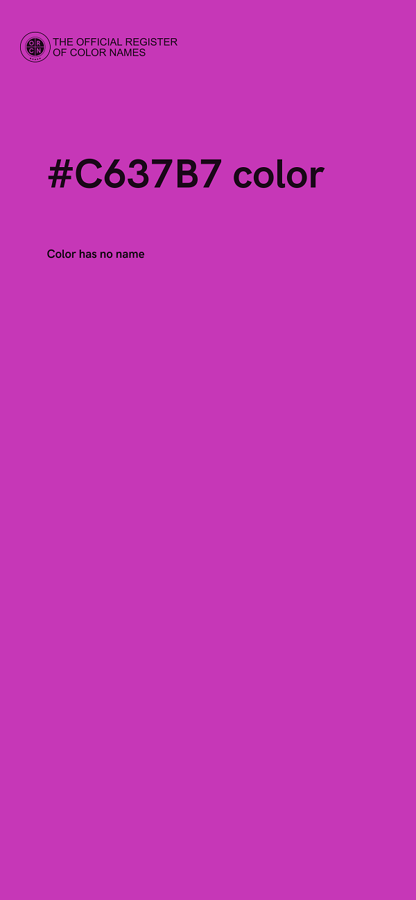 #C637B7 color image