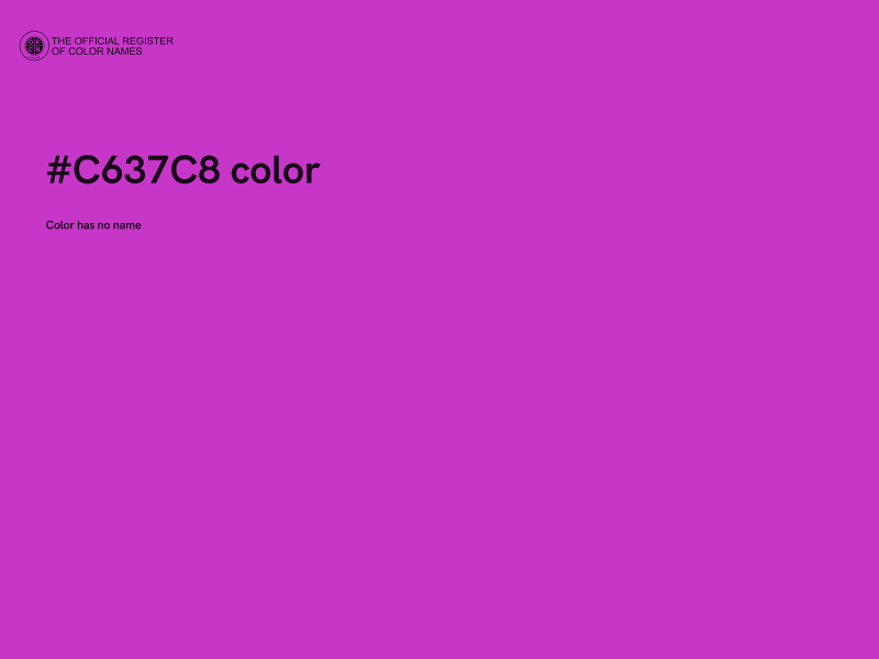 #C637C8 color image