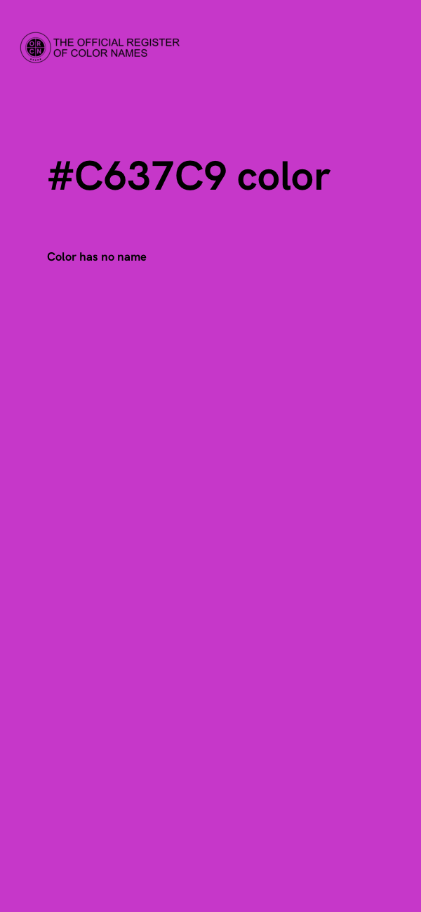 #C637C9 color image