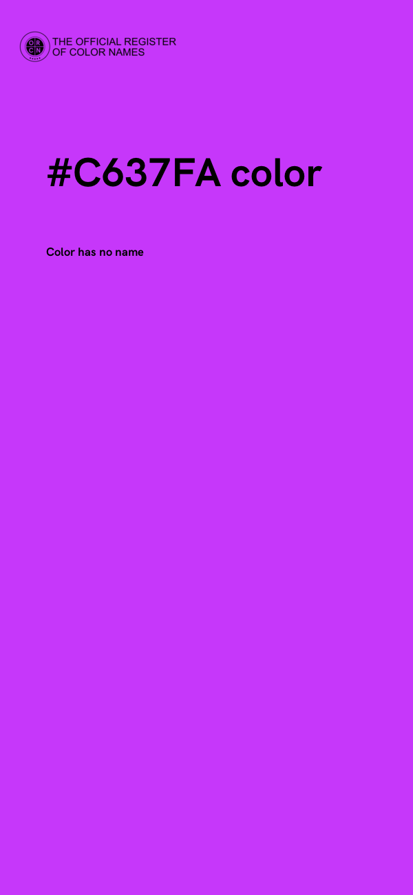 #C637FA color image