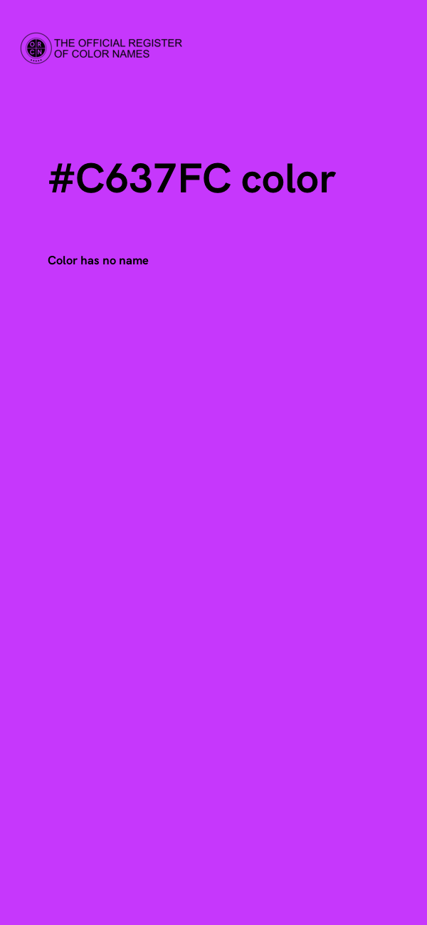 #C637FC color image