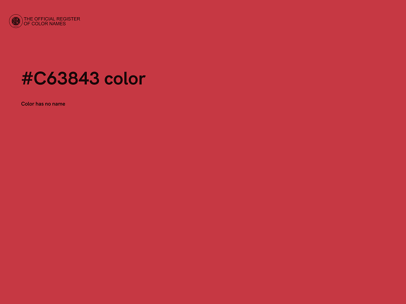 #C63843 color image