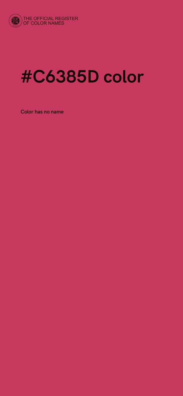 #C6385D color image