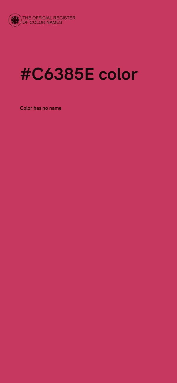 #C6385E color image