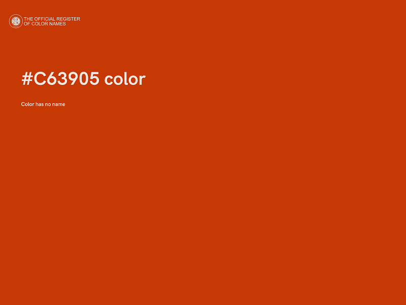 #C63905 color image