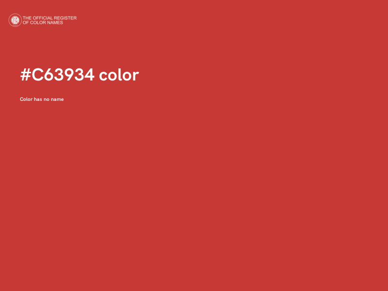 #C63934 color image