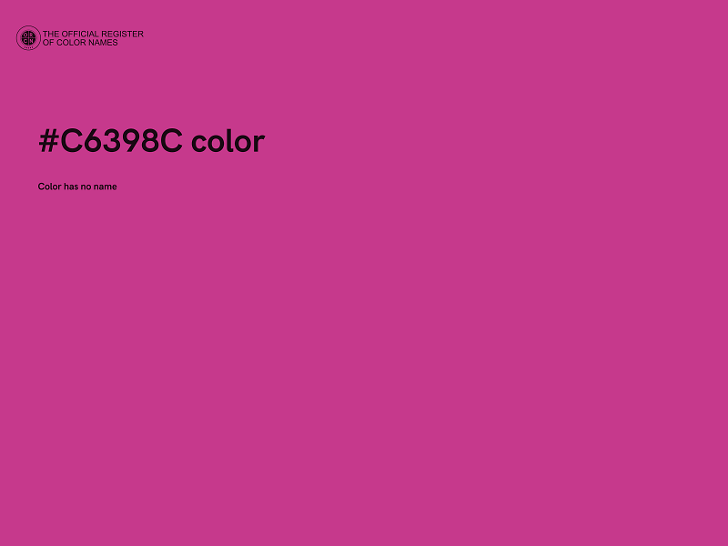 #C6398C color image