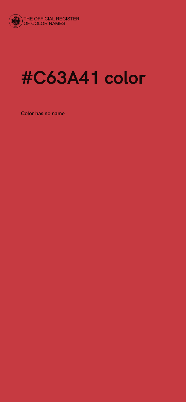 #C63A41 color image