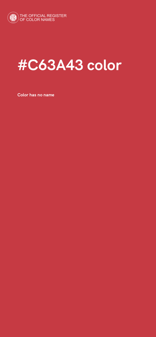 #C63A43 color image