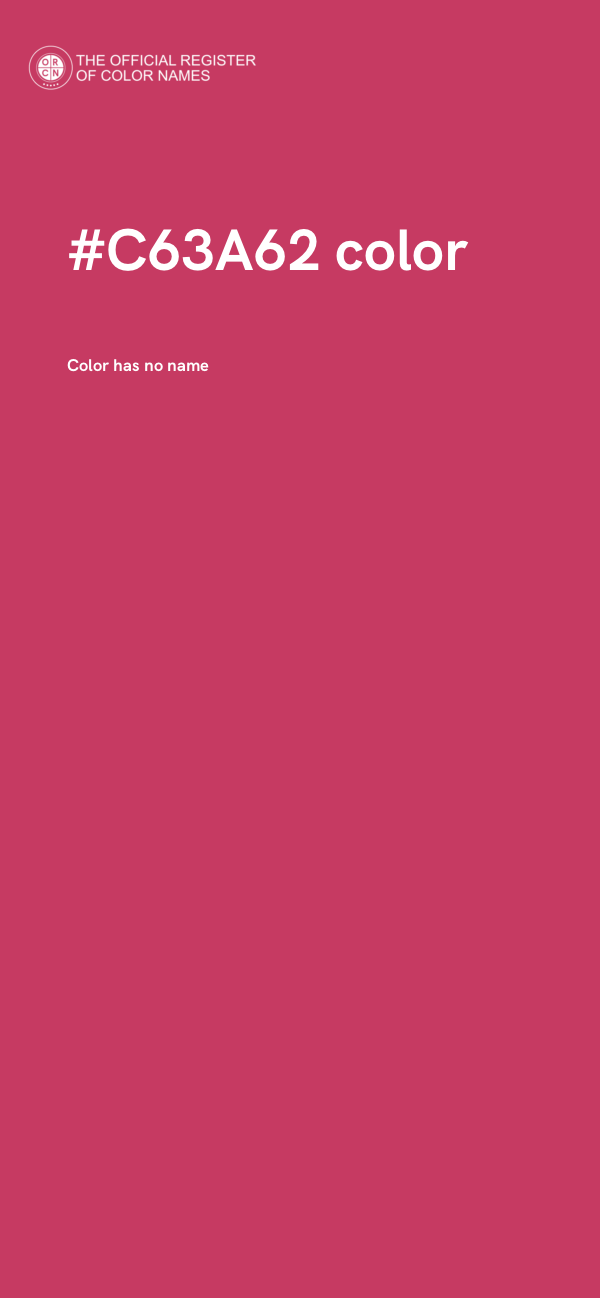 #C63A62 color image
