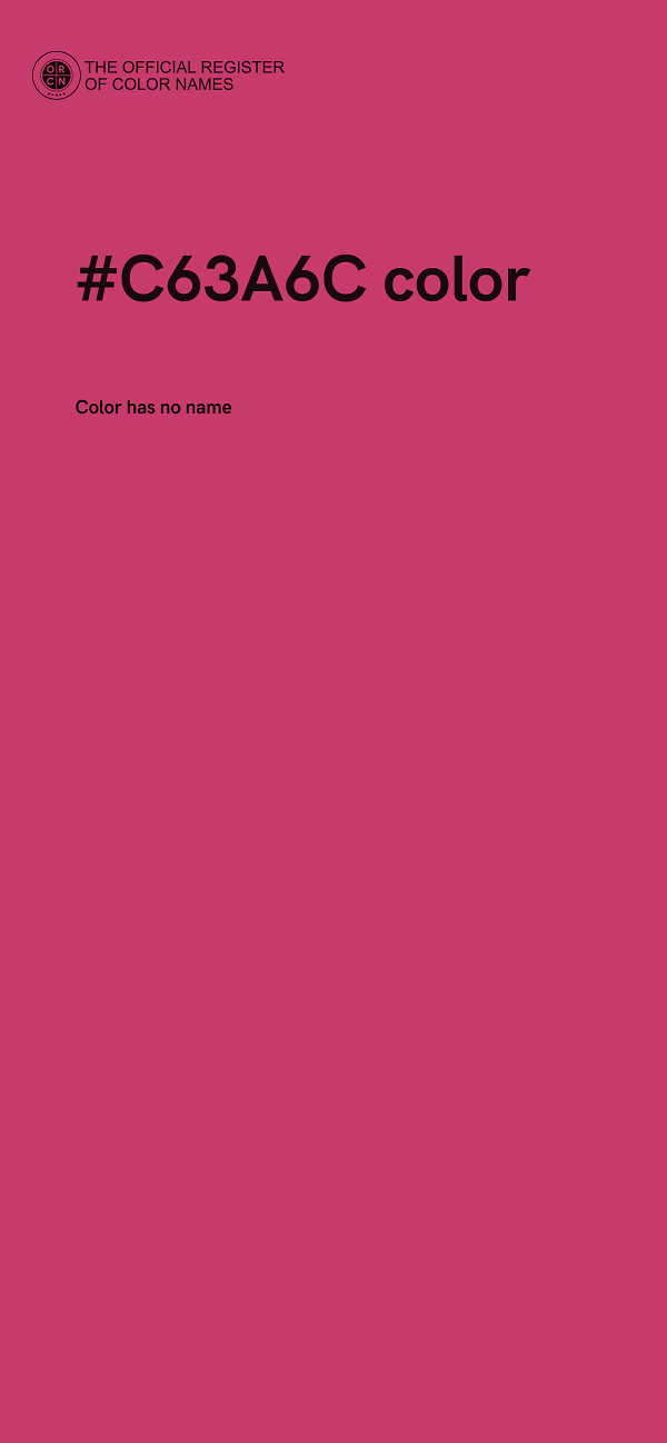 #C63A6C color image