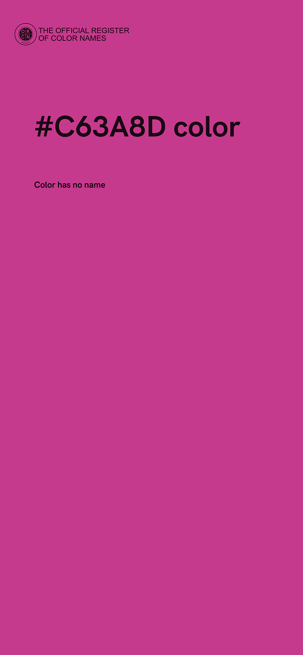 #C63A8D color image