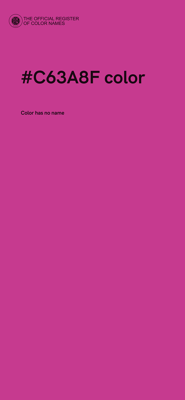 #C63A8F color image