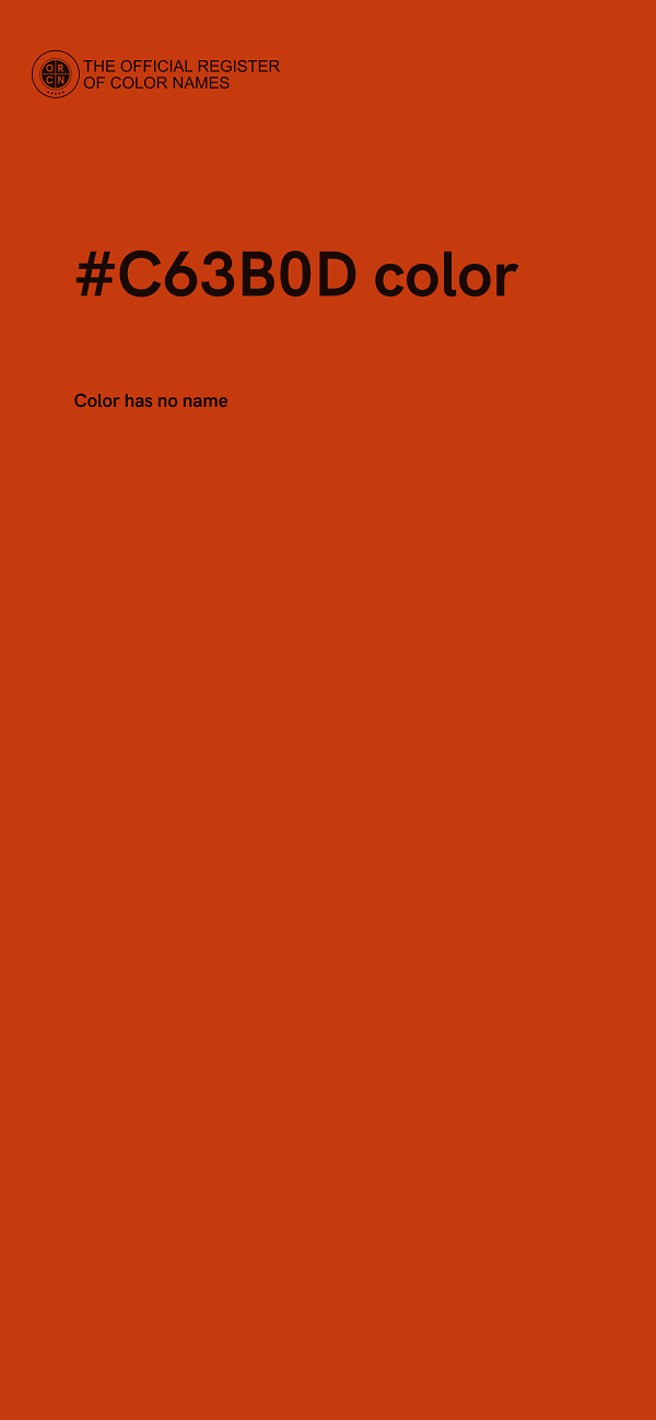 #C63B0D color image