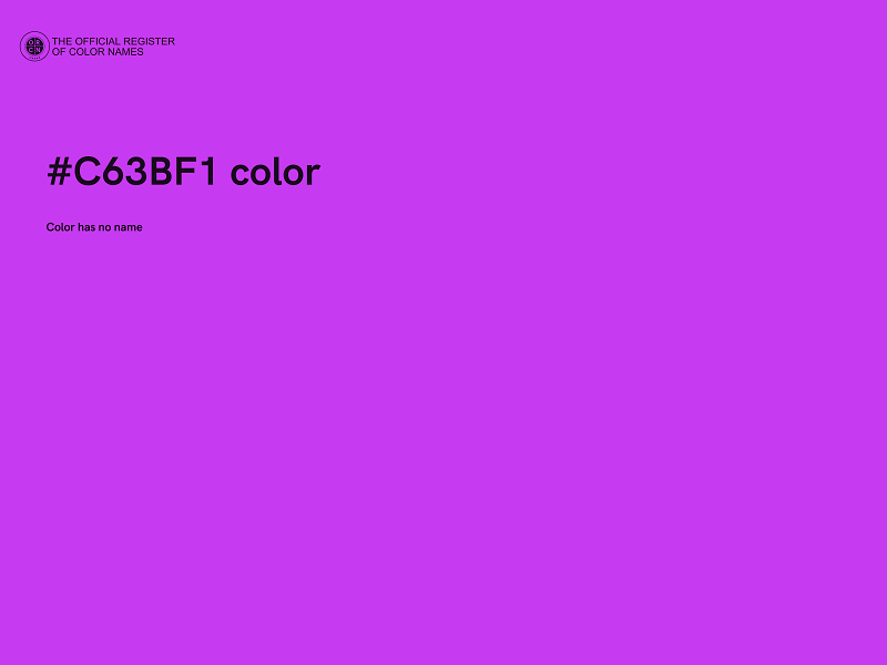 #C63BF1 color image