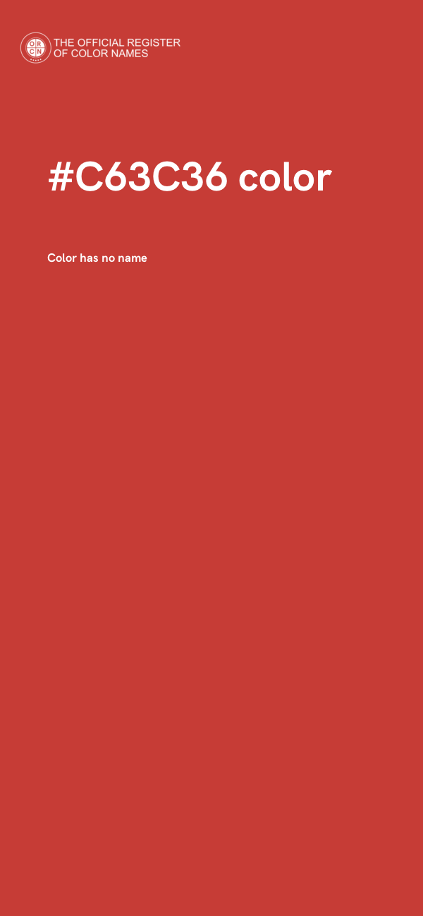 #C63C36 color image