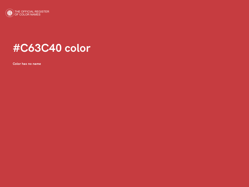 #C63C40 color image