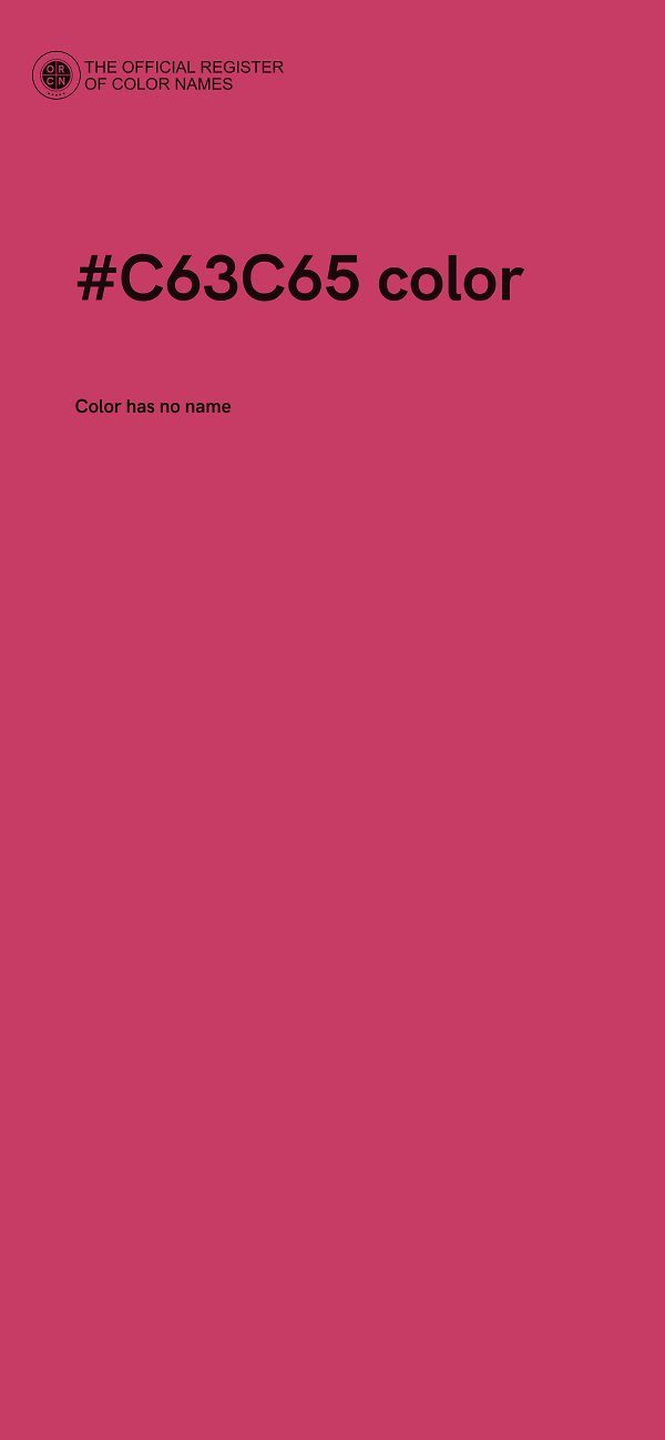 #C63C65 color image