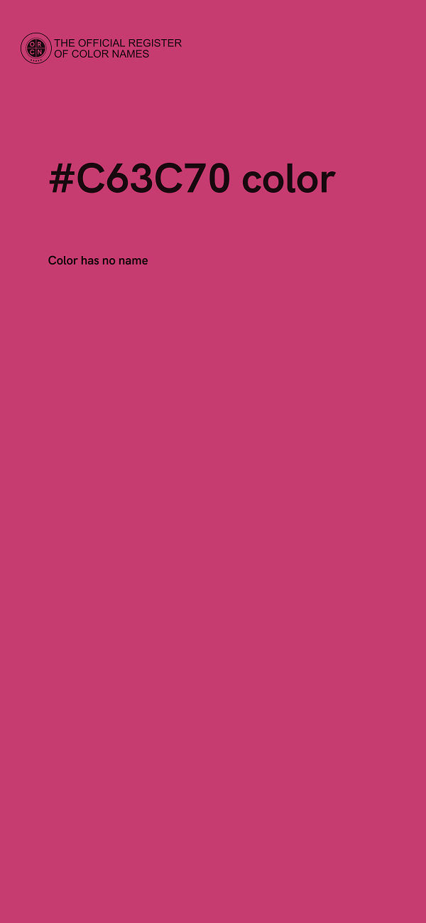 #C63C70 color image