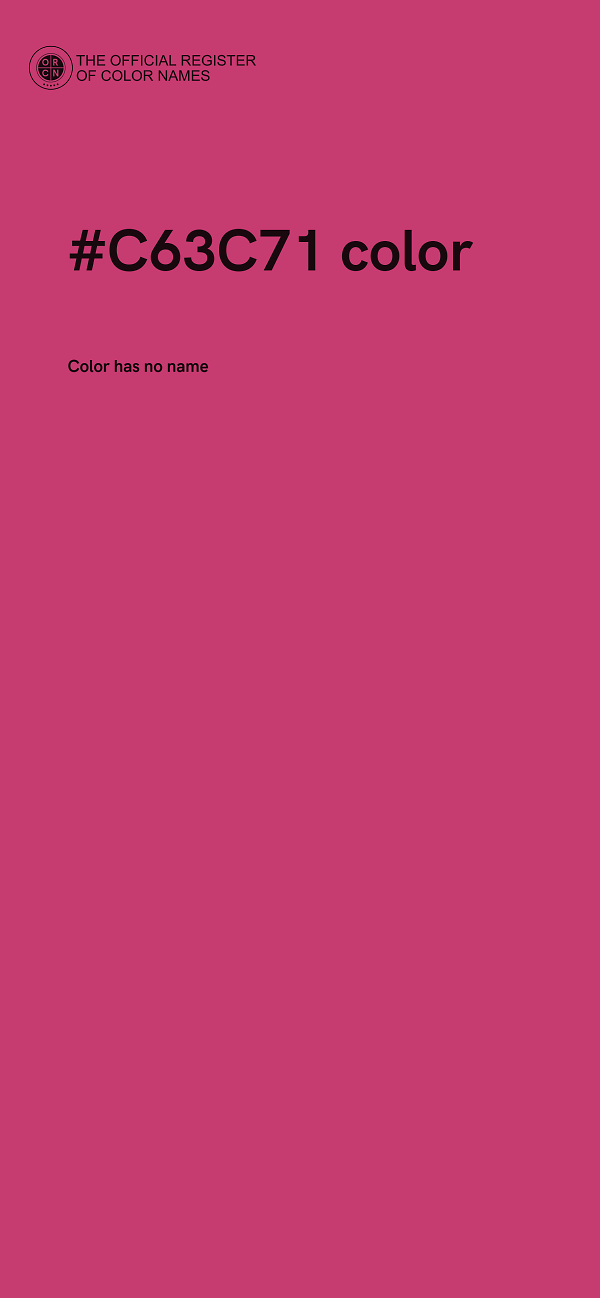 #C63C71 color image