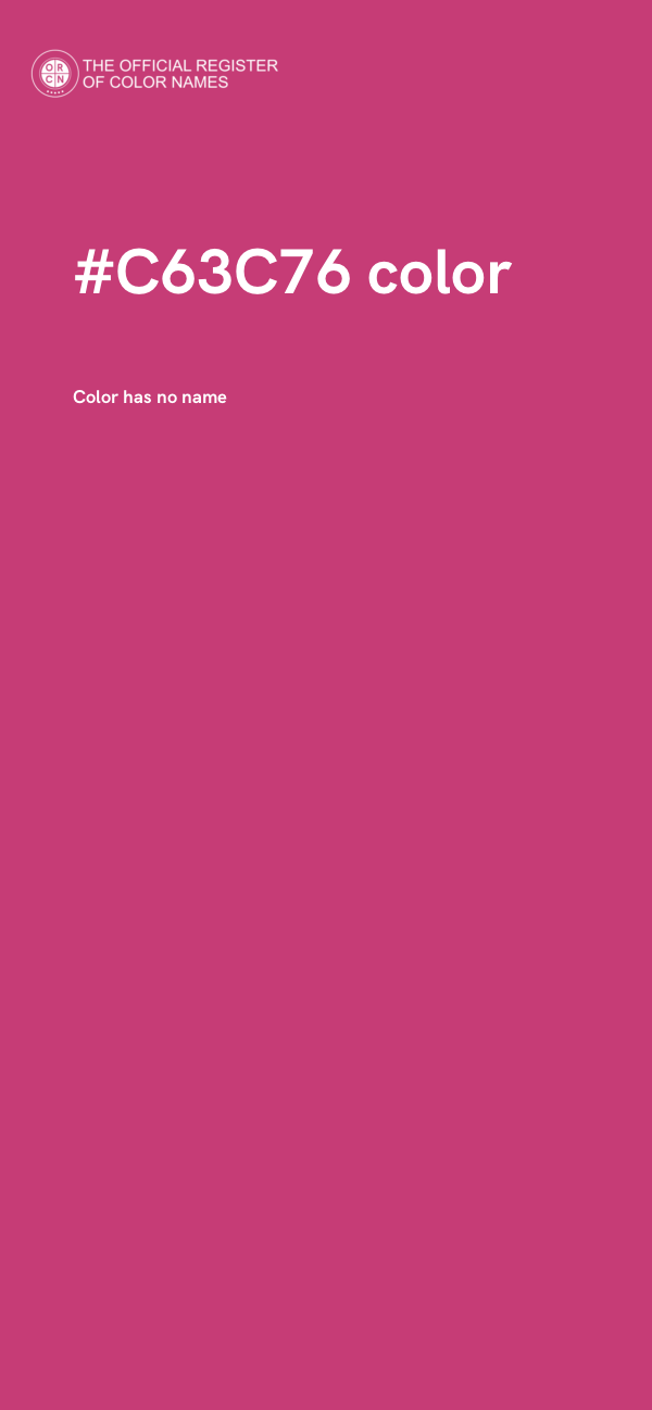 #C63C76 color image
