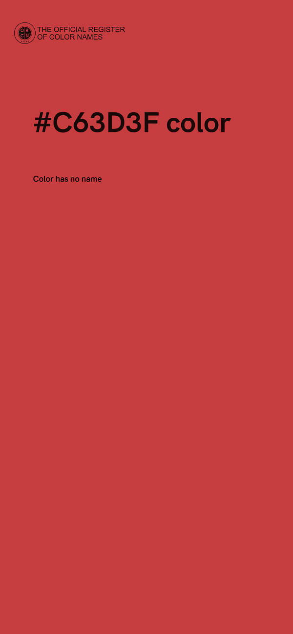 #C63D3F color image