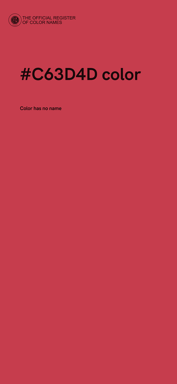 #C63D4D color image