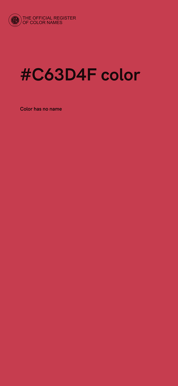 #C63D4F color image