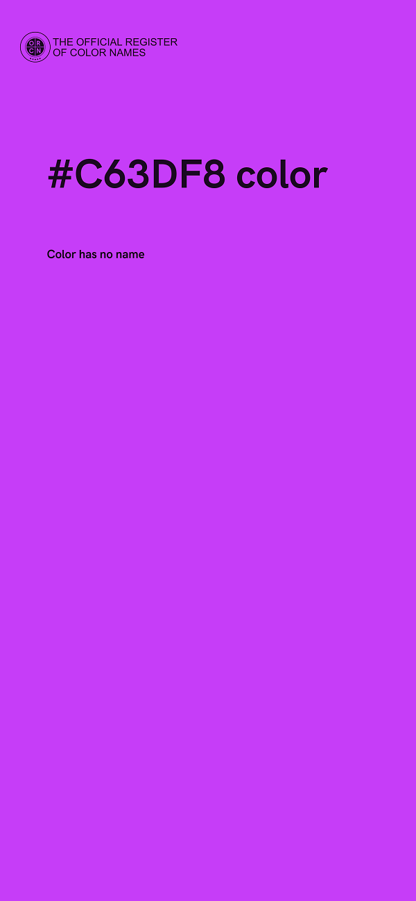 #C63DF8 color image