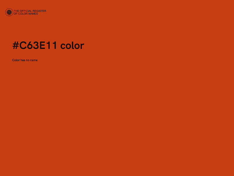 #C63E11 color image