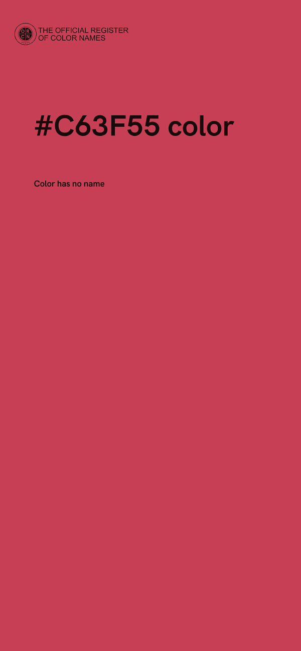 #C63F55 color image