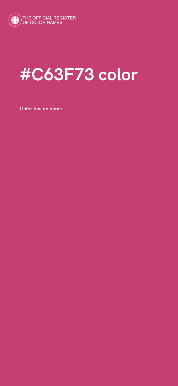 #C63F73 color image