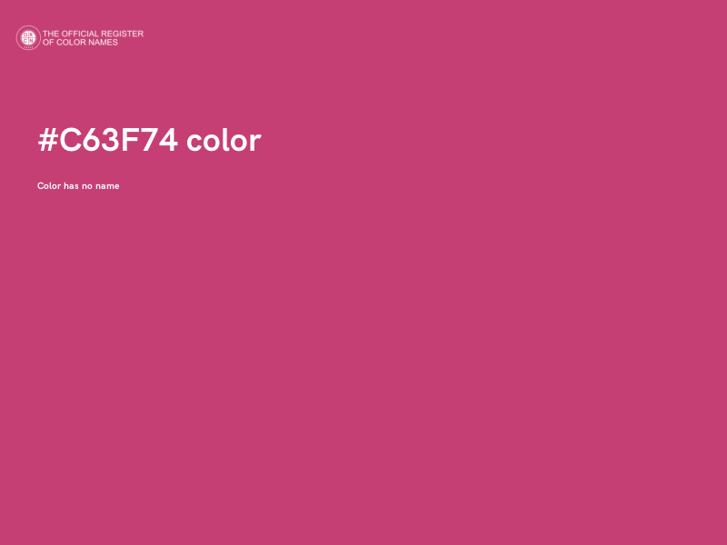 #C63F74 color image