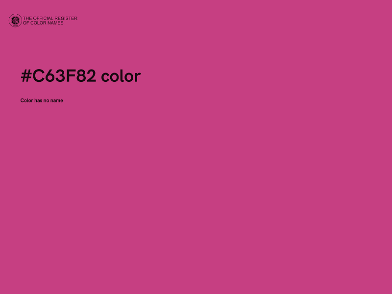 #C63F82 color image
