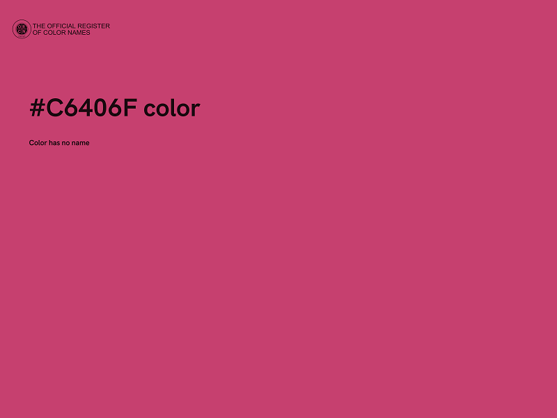#C6406F color image