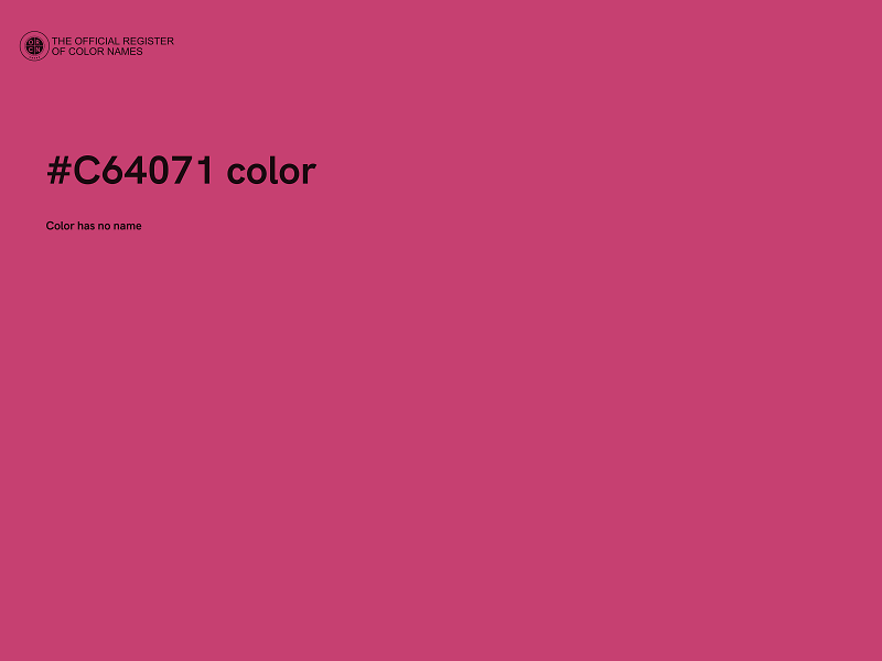 #C64071 color image