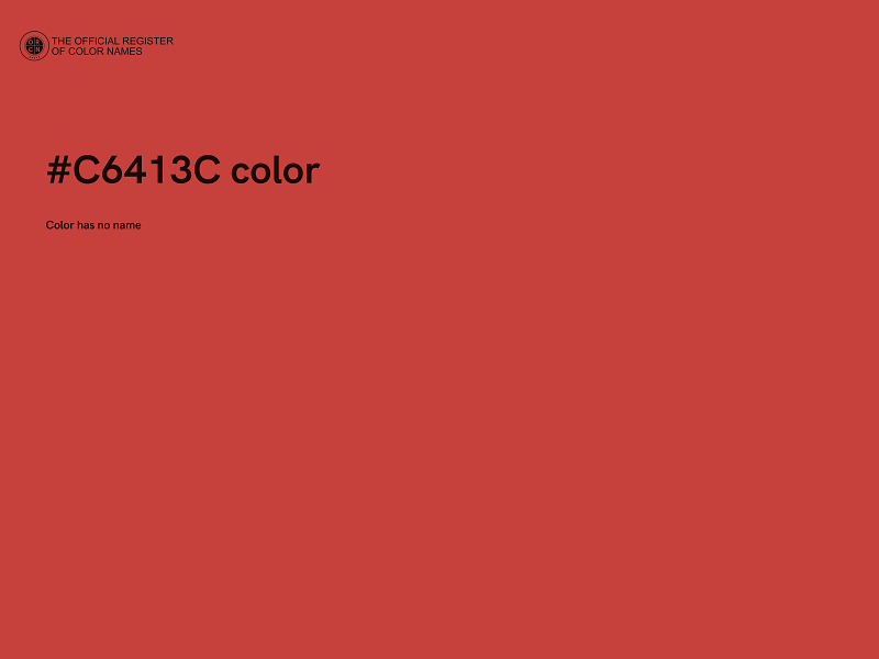 #C6413C color image