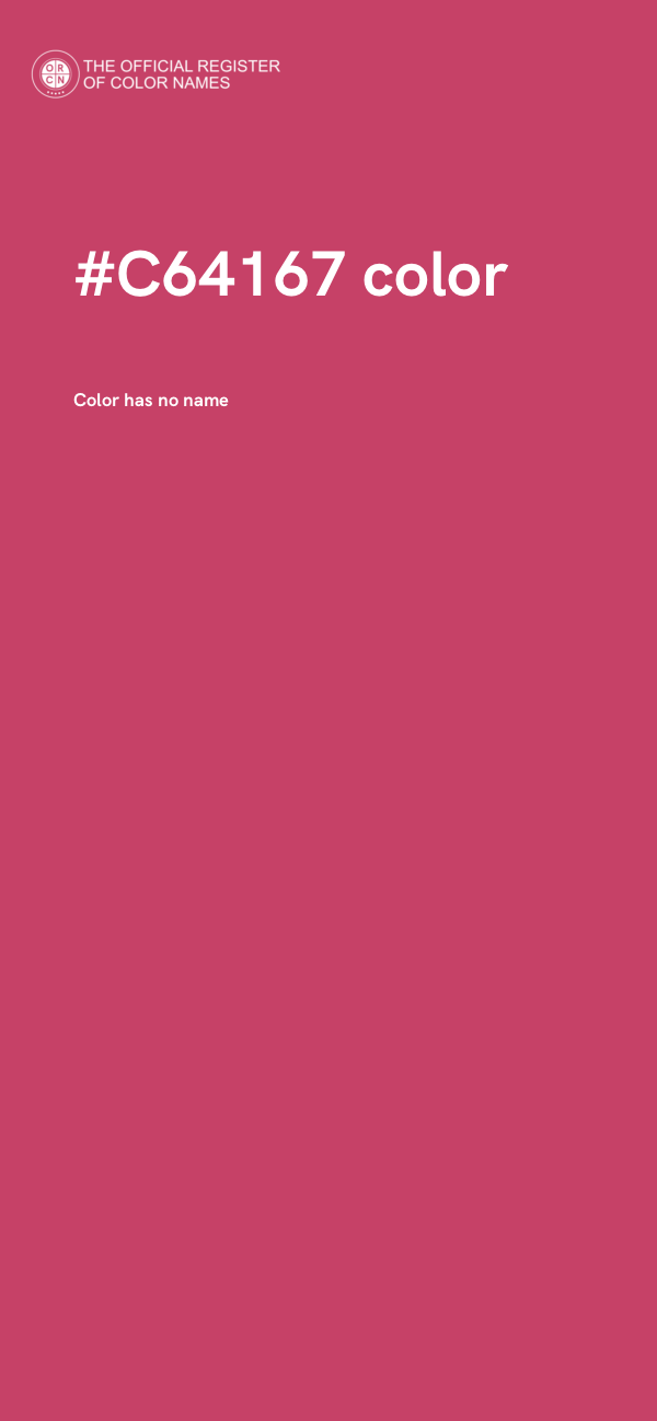 #C64167 color image