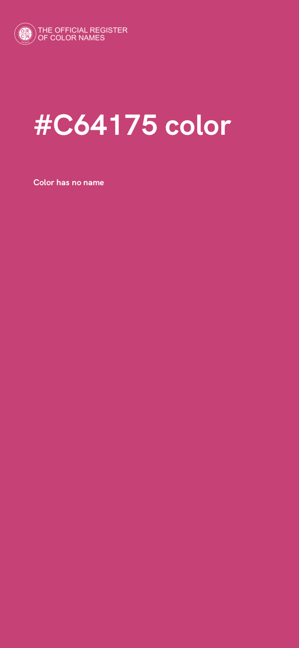 #C64175 color image