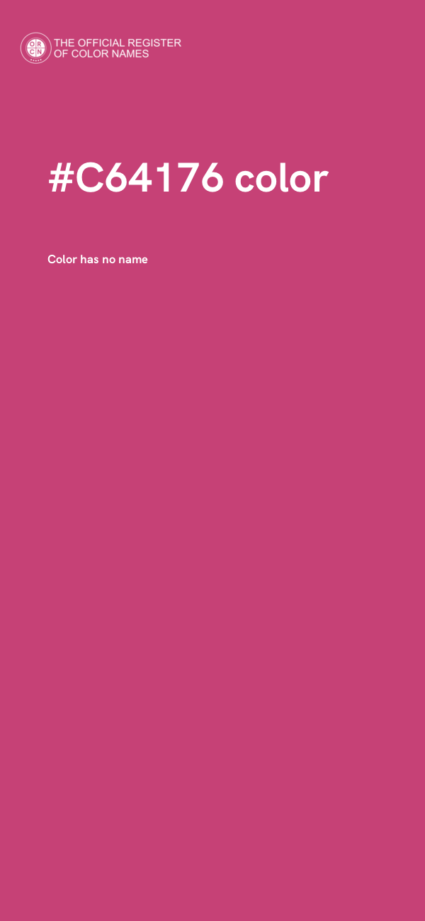 #C64176 color image