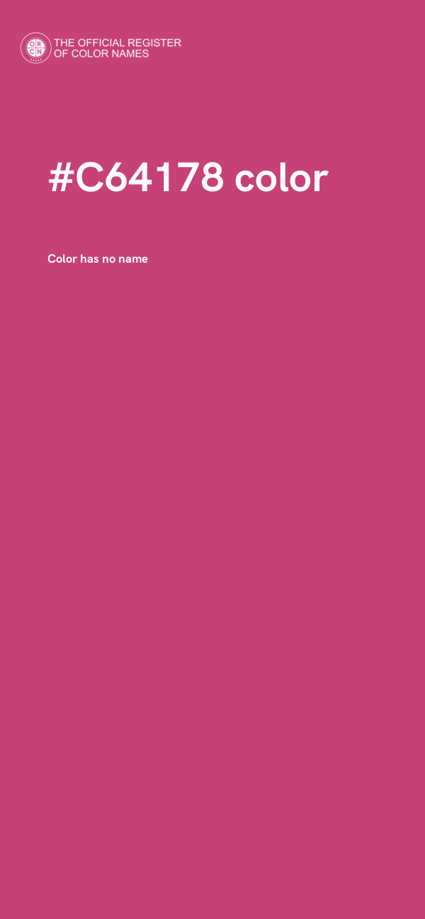 #C64178 color image