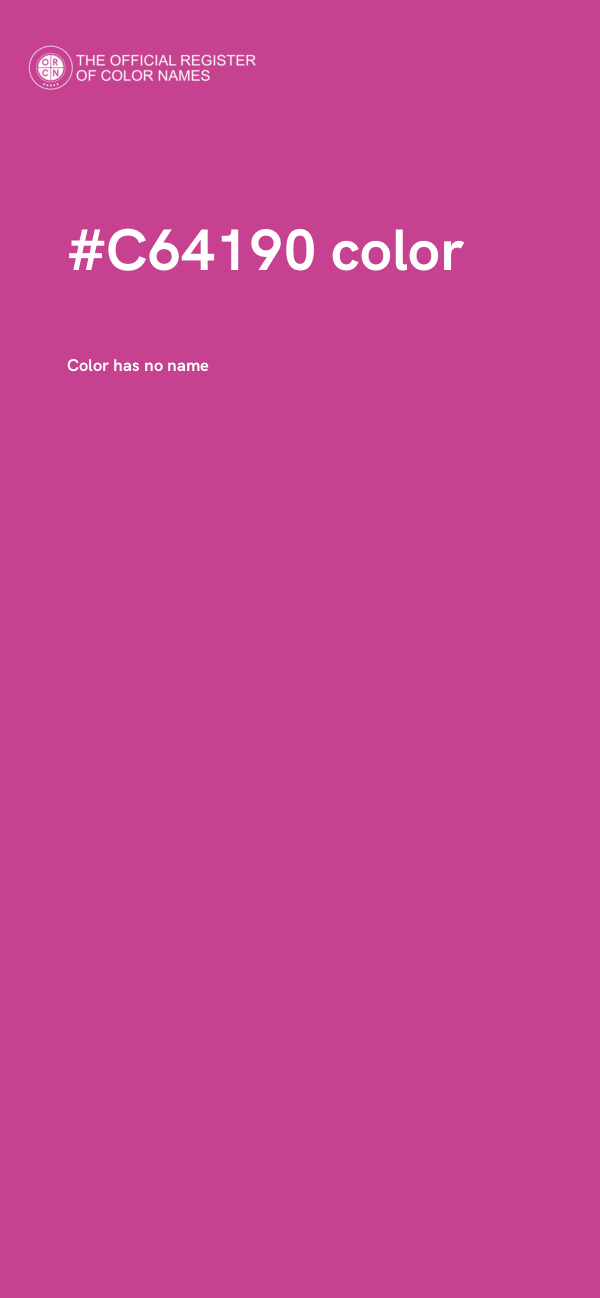 #C64190 color image