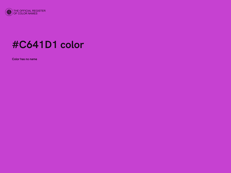 #C641D1 color image