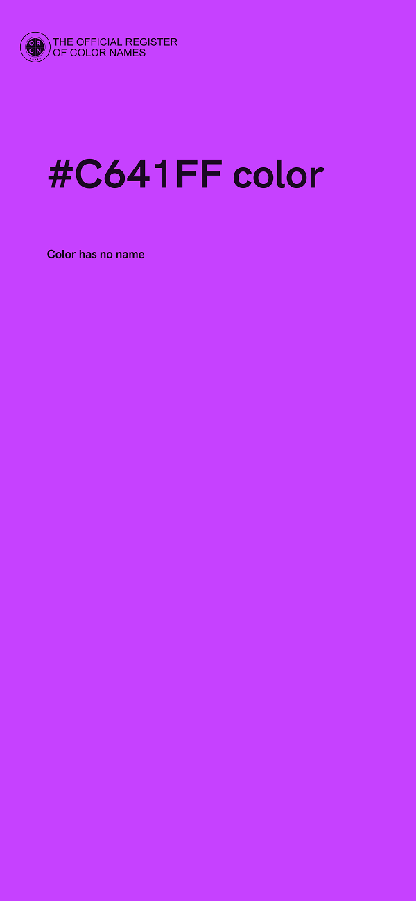 #C641FF color image