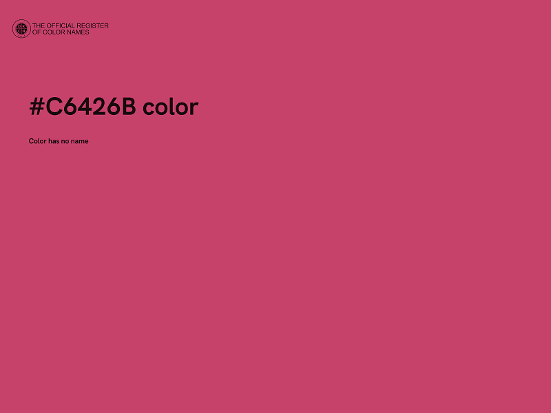 #C6426B color image