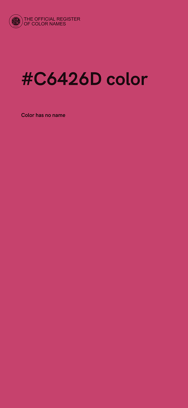 #C6426D color image