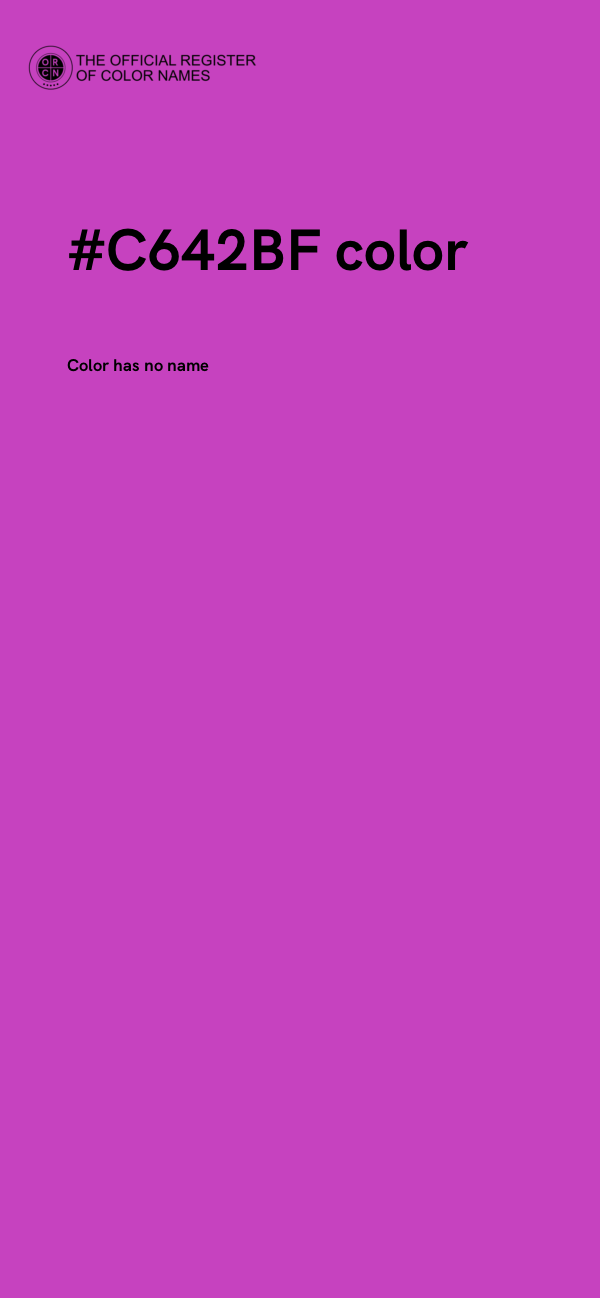 #C642BF color image